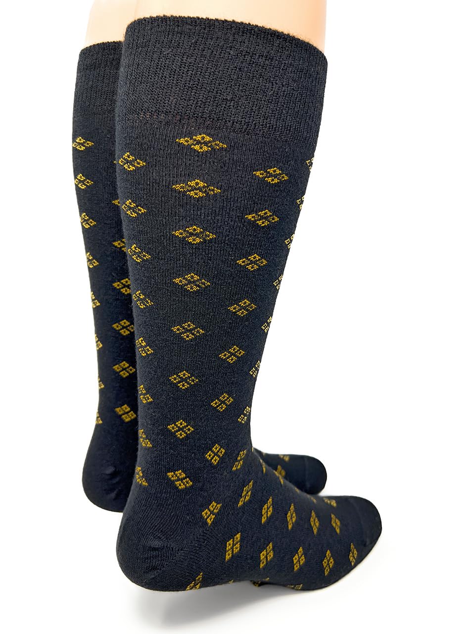 Premium Diamond District Baby Alpaca Wool Dress Socks for Men & Women - Ultra Soft Warm Winter Socks for Office, Travel & Outdoor Activities