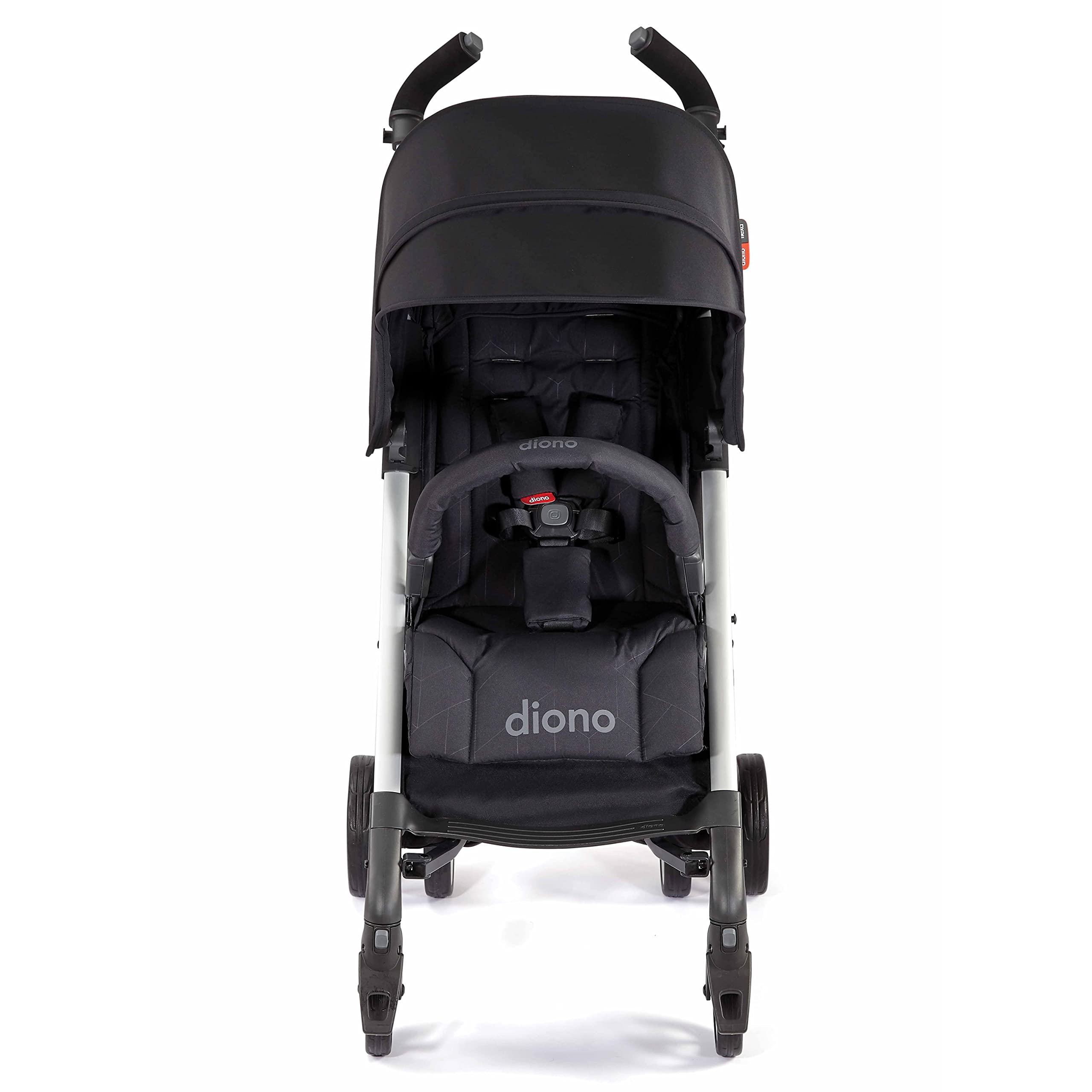 Diono Flexa Lightweight Umbrella Stroller for Infants to Toddlers - Compact Freestanding Fold, Adjustable Canopy & XL Storage Basket (Black Midnight) | Perfect for Travel, Shopping & Everyday Use