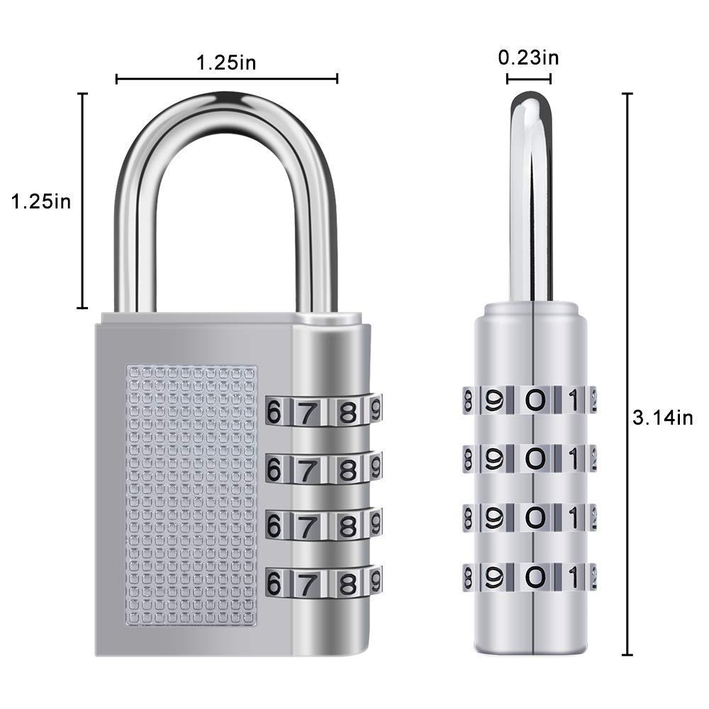 4-Digit Combination Padlock - Tiny Cute Handbag-Shaped PIN Safe Lock (Color May Vary) | Perfect for School Lockers, Gym Bags, Luggage & Travel Security