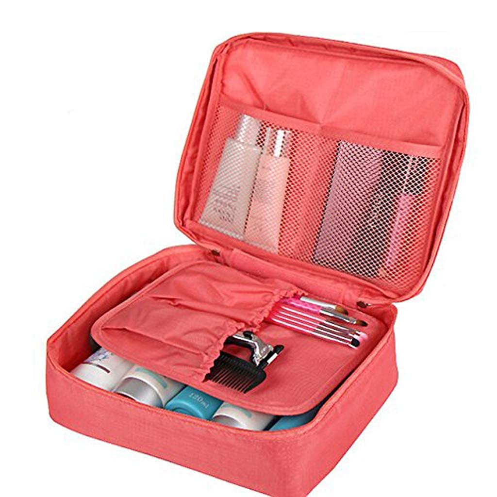 B_LADY Waterproof Travel Toiletry Bag - Portable Cosmetic Organizer with Handle for Makeup, Skincare & Shampoo - Ideal for Vacation, Gym, Camping & Airplane Carry-On