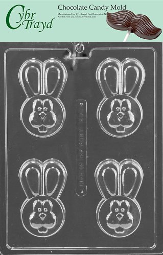 Easter Bunny Shaped Cookie Mold - Chocolate Candy Making Kit with Copyrighted Instructions - Perfect for Easter Baking, Holiday Treats & DIY Desserts