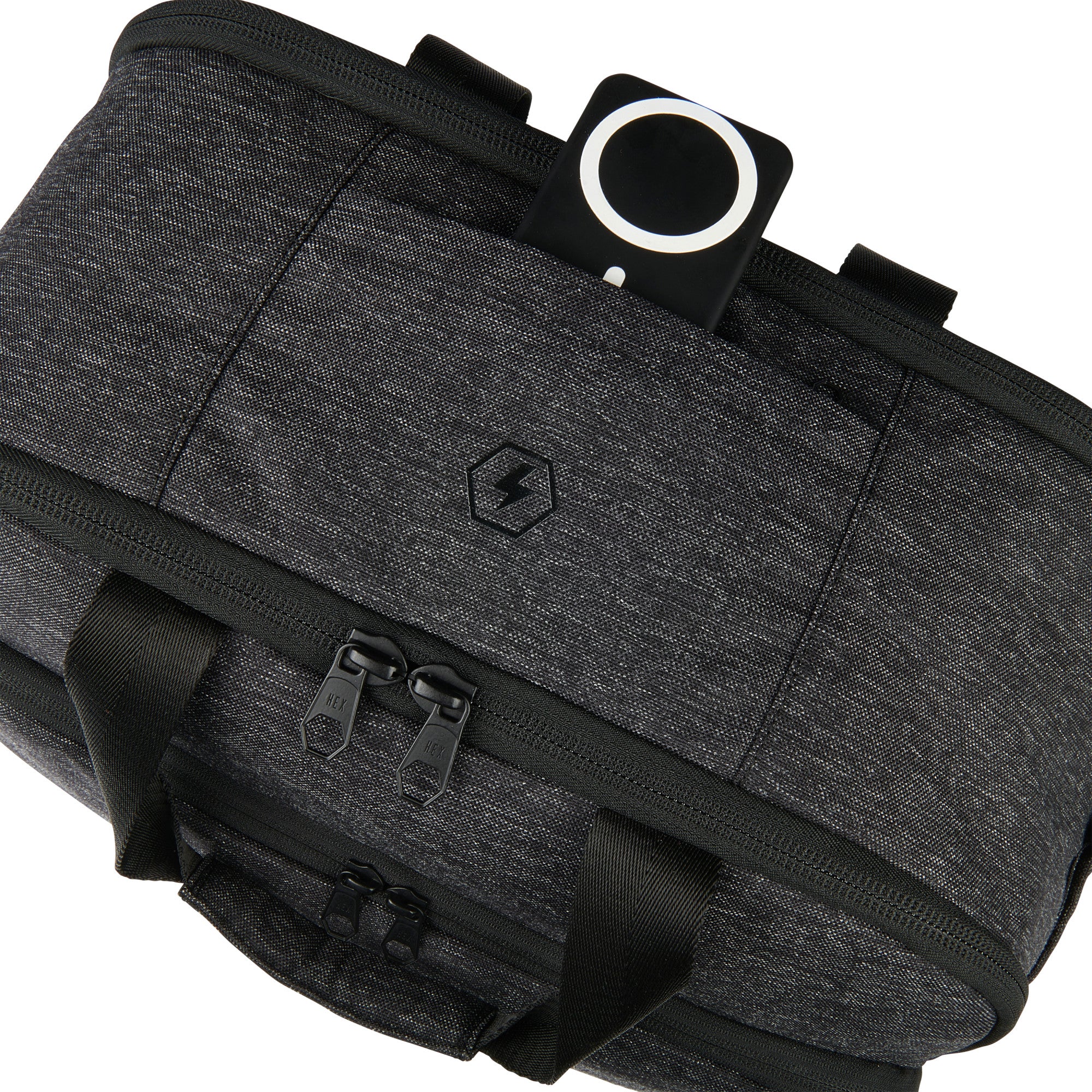 DAILY DUFFEL BAG GUNMETAL WOVEN V2 - Waterproof Travel Gym Bag for Men & Women | Perfect for Workouts, Travel & Weekend Getaways