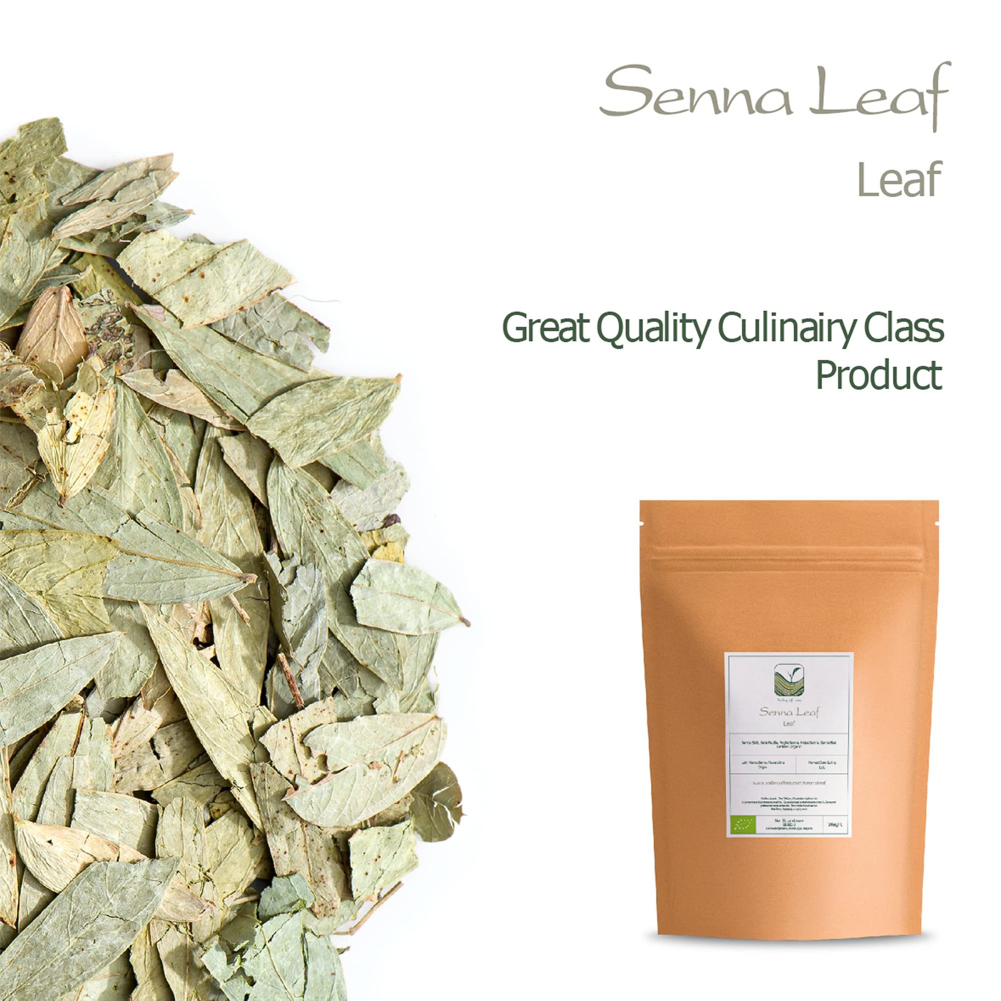 Organic Senna Leaf Tea - Whole Leaf Herbal Tea for Digestion & Detox - Perfect for Cleansing, Weight Loss & Natural Relief