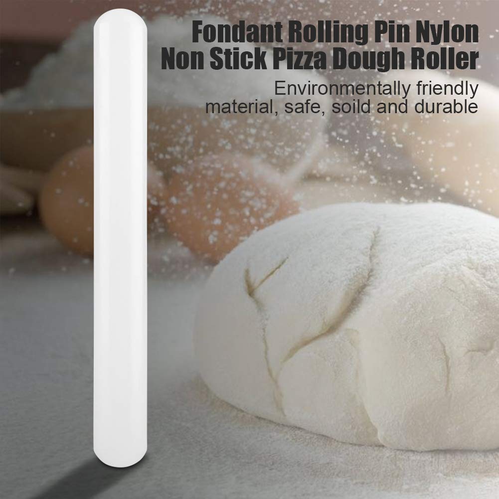 Non-Stick Nylon Fondant Rolling Pin - 9.1 Inch Lightweight Dough Roller for Cake Decorating, Pizza Making & Dumpling Wrappers | Perfect for Home Baking & DIY Pastry Projects