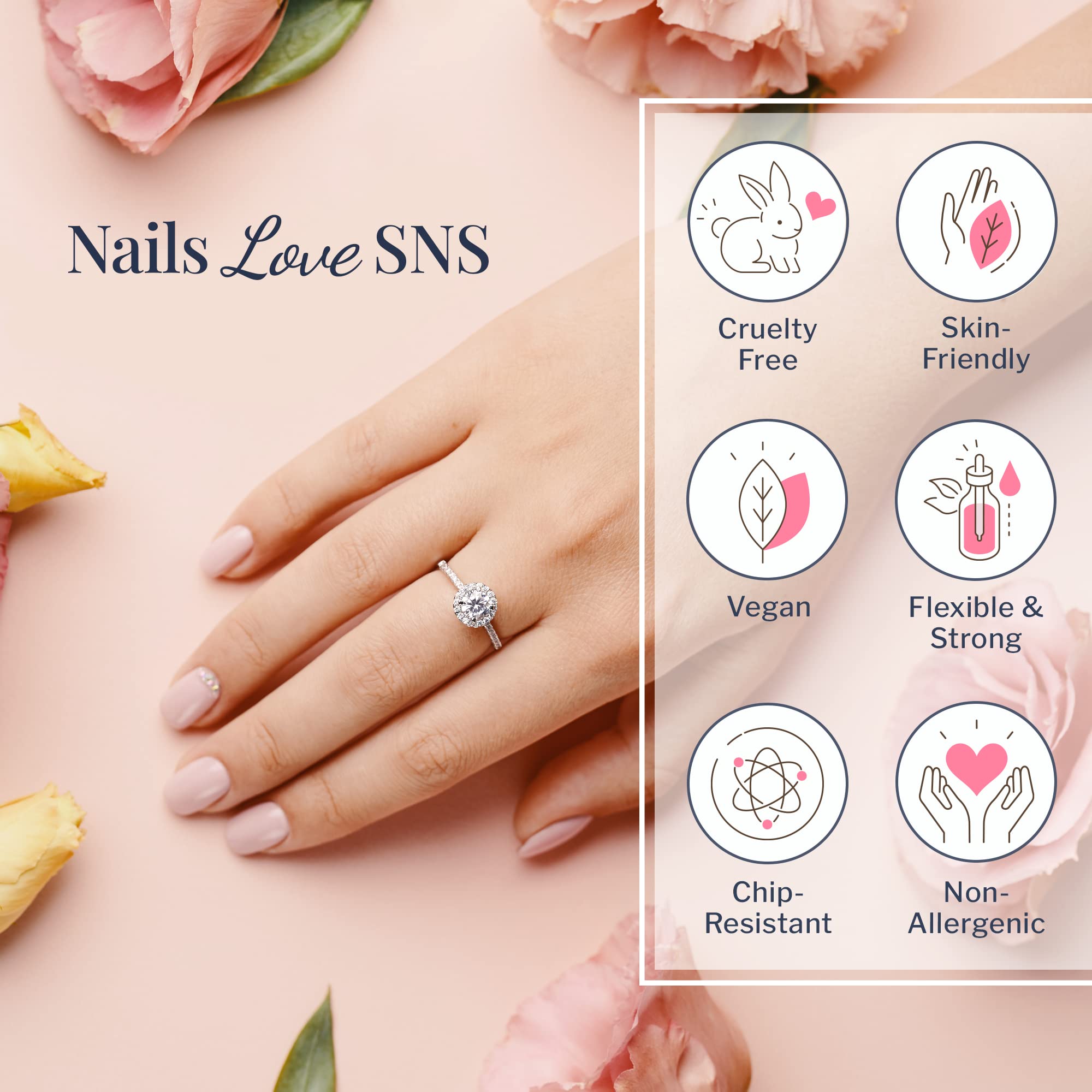 SNS Nail Dip Powder - Gelous Color Dipping Powder in Pink Sandz Of Time (White/Natural/Nudes) - Long-Lasting 14-Day Nail Polish - Odor-Free, No UV Lamp Needed - Perfect for Manicures, Pedicures & Salon-Quality Nails at Home