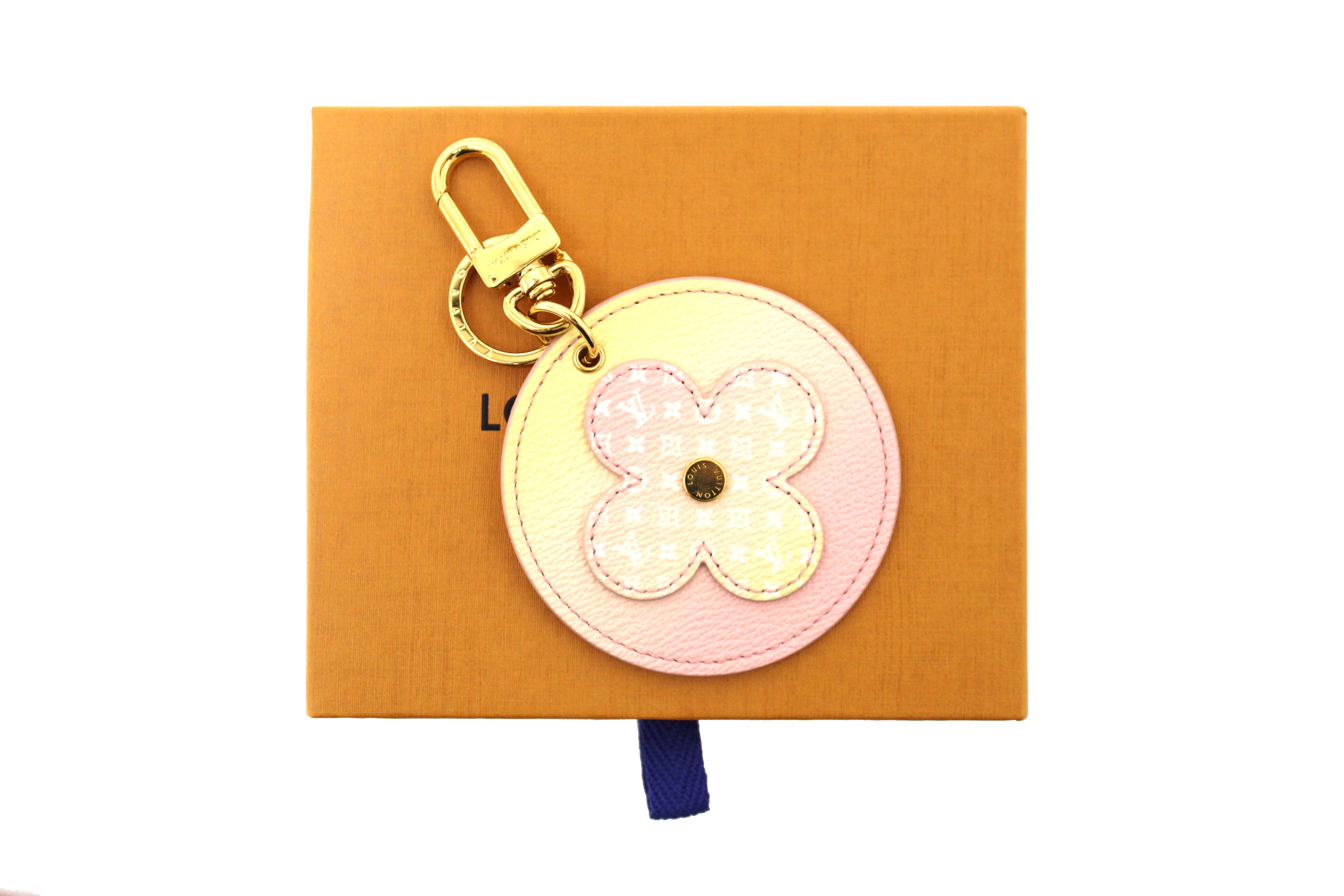 Authentic Louis Vuitton Monogram By The Pool Illustre Key Holder - Light Pink Bag Charm for Women, Perfect for Handbags, Purses & Keys | Luxury Fashion Accessory Gift Idea