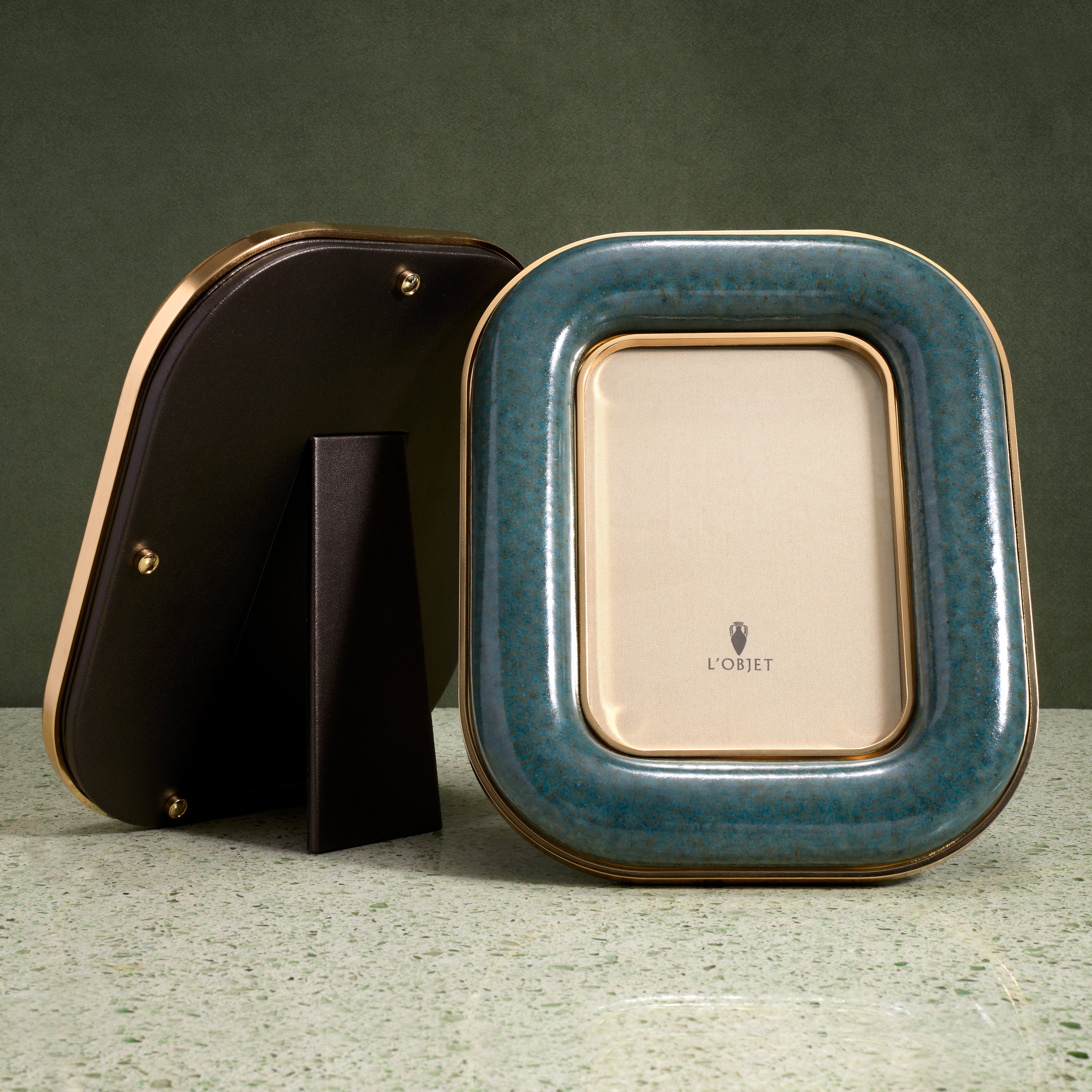 Rue Jacob Blue Picture Frame 5x7 - Perfect for Wall Decor, Tabletop Displays, and Photo Gifts