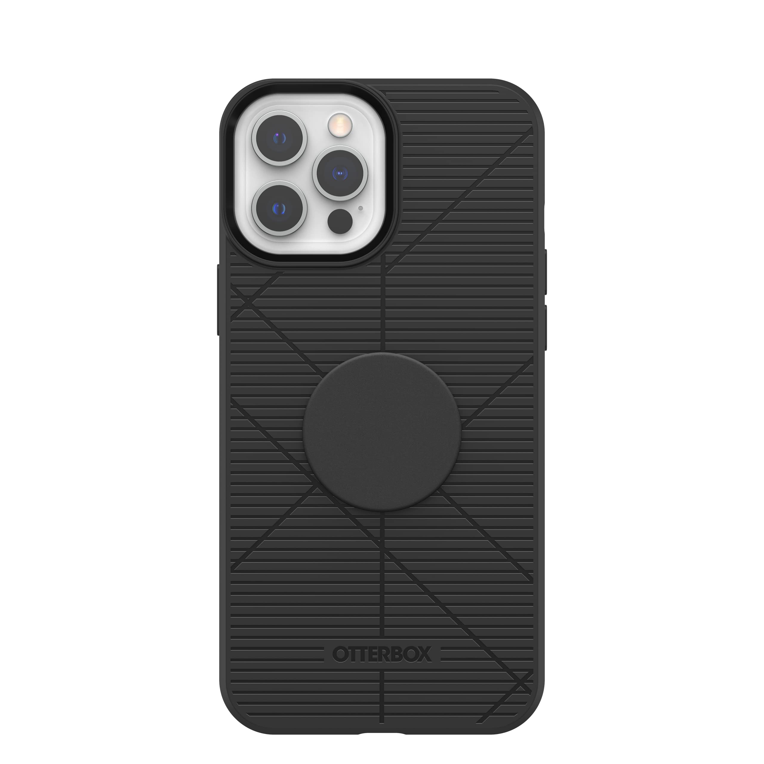OtterBox Pop Case for iPhone 12 & iPhone 12 Pro - Slim Protective Phone Cover with Grip (Black) | Shockproof & Drop Protection | Perfect for Outdoor Activities & Daily Use