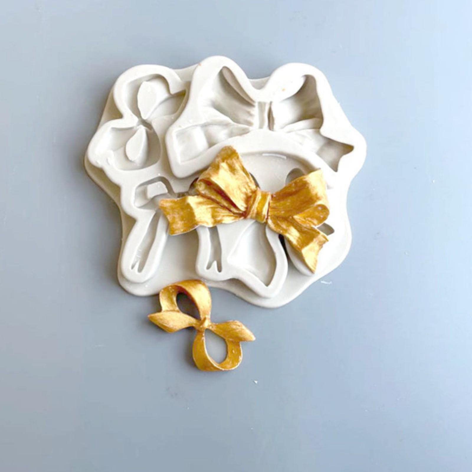 Premium Silicone Fondant Molds for Chocolate & Cake Decorating - Bow Tie Bowknot Design - Ideal for Fudge, Resin Crafts & DIY Cake Toppers - Perfect for Birthday Parties, Wedding Cakes & Baking Gifts