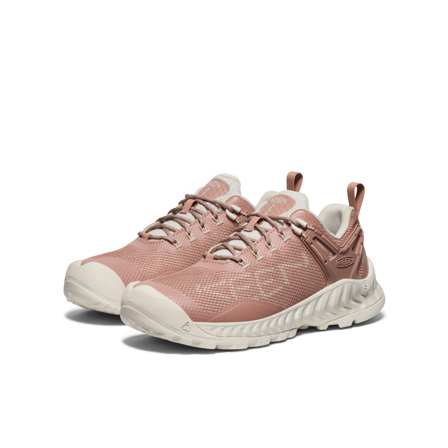 NXIS EVO Women's Waterproof Hiking Shoes - Warm Taupe/Raw Umber | Outdoor Trail Running, Winter Walking & Travel Comfort Footwear