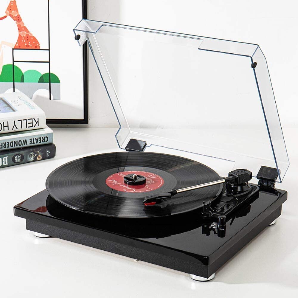 Premium High Fidelity Vinyl Turntable with Built-in Stereo Speakers | USB Recording for Vinyl to Digital Conversion | RCA Output & Aux Input Support | Perfect for Home Entertainment & Music Archiving