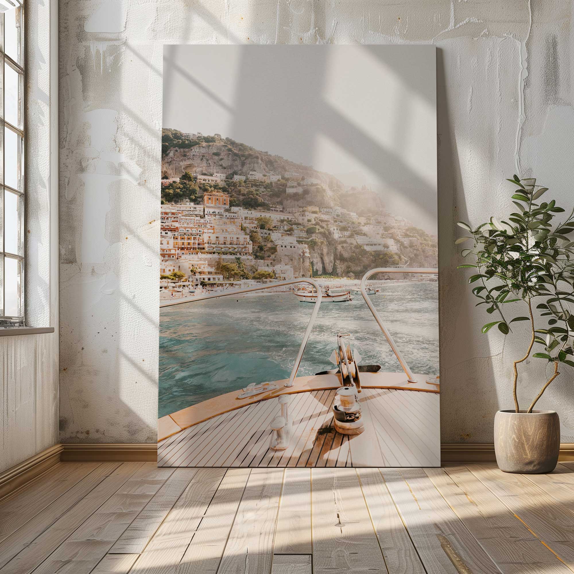 Coastal Haven Large Canvas Print - Beach Wall Art for Living Room Decor, Ocean Themed Home Office & Bedroom Wall Decor