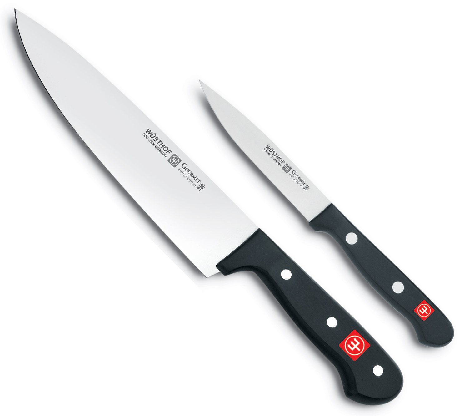 WÜSTHOF Gourmet 2-Piece Chef's Knife Set - High-Quality German Kitchen Knives for Professional Cooking & Food Preparation | Perfect for Home Chefs & Culinary Enthusiasts