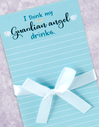 Guardian Angel Shopping List Pads - 50 Sheets Per Pad, Cute Notepad for Grocery Lists & Errands - Perfect for Kitchen, Office & Home Organization (Heavenly Design)