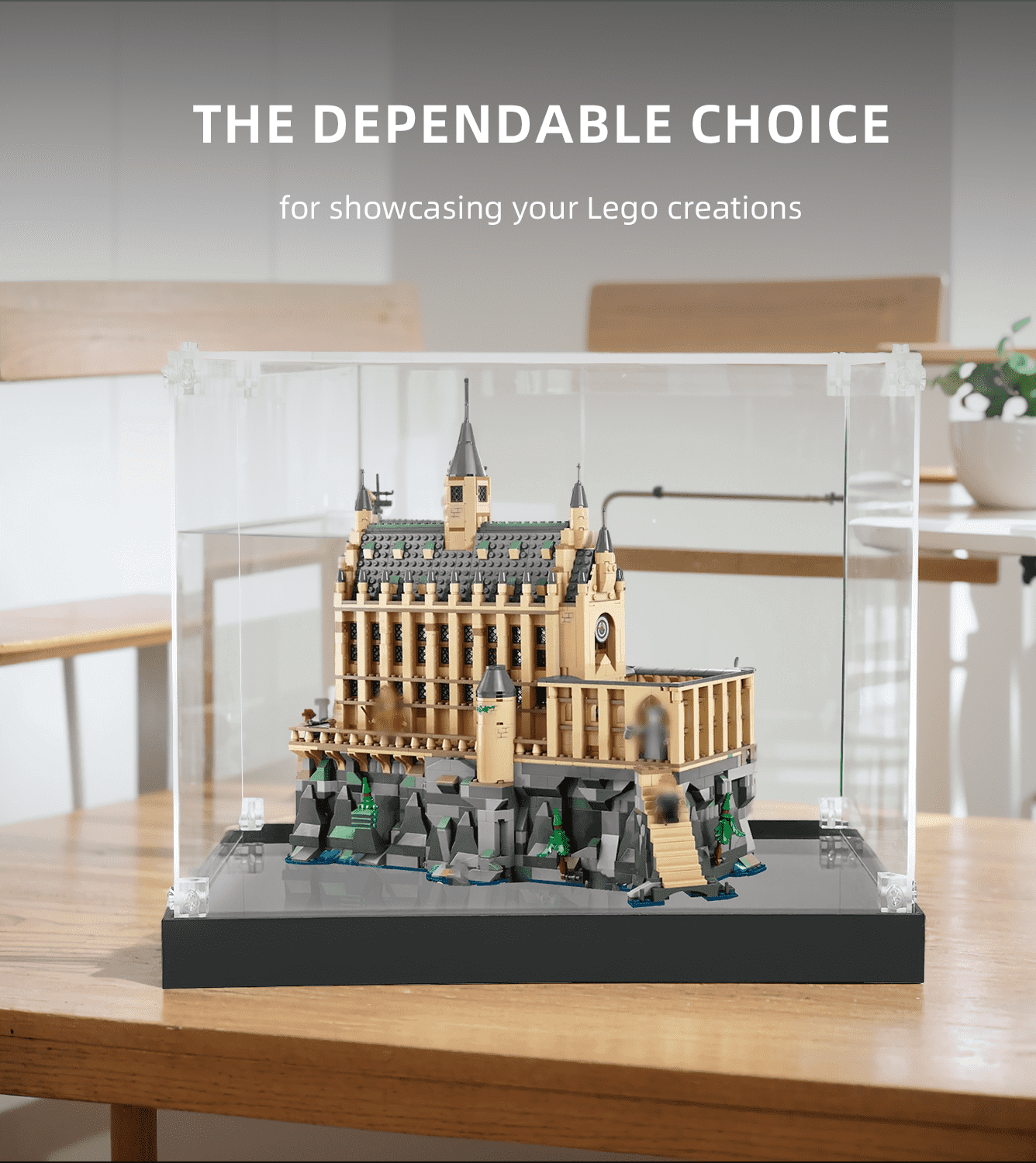 LEGO Harry Potter Hogwarts Castle: The Great Hall 76435 Display Case - Premium Acrylic Protector for Collectible Building Sets - Perfect for Showcasing & Protecting Your LEGO Collection at Home or Office