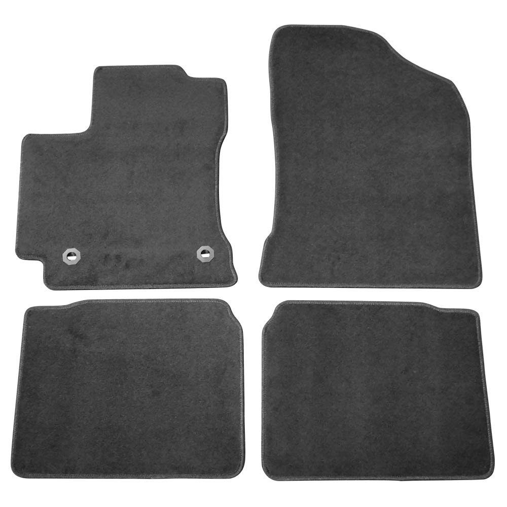 FREEMOTOR802® Premium Nylon Car Floor Mats for 2014-2019 Toyota Corolla Sedan - 4PCS Black Non-Slip Floor Liners | Exact Factory Fit Interior Accessories | Perfect for Daily Commute, Road Trips & All-Weather Protection