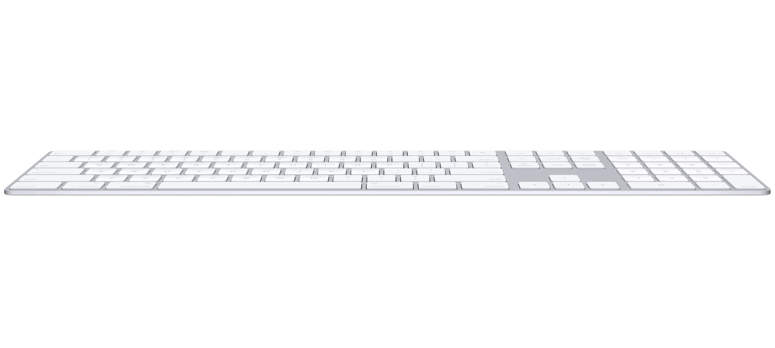 Apple Magic Keyboard with Numeric Keypad - Wireless Bluetooth Keyboard for Mac, iPad & iPhone | Rechargeable Battery | US English Layout - White | Perfect for Office, Home & Creative Work