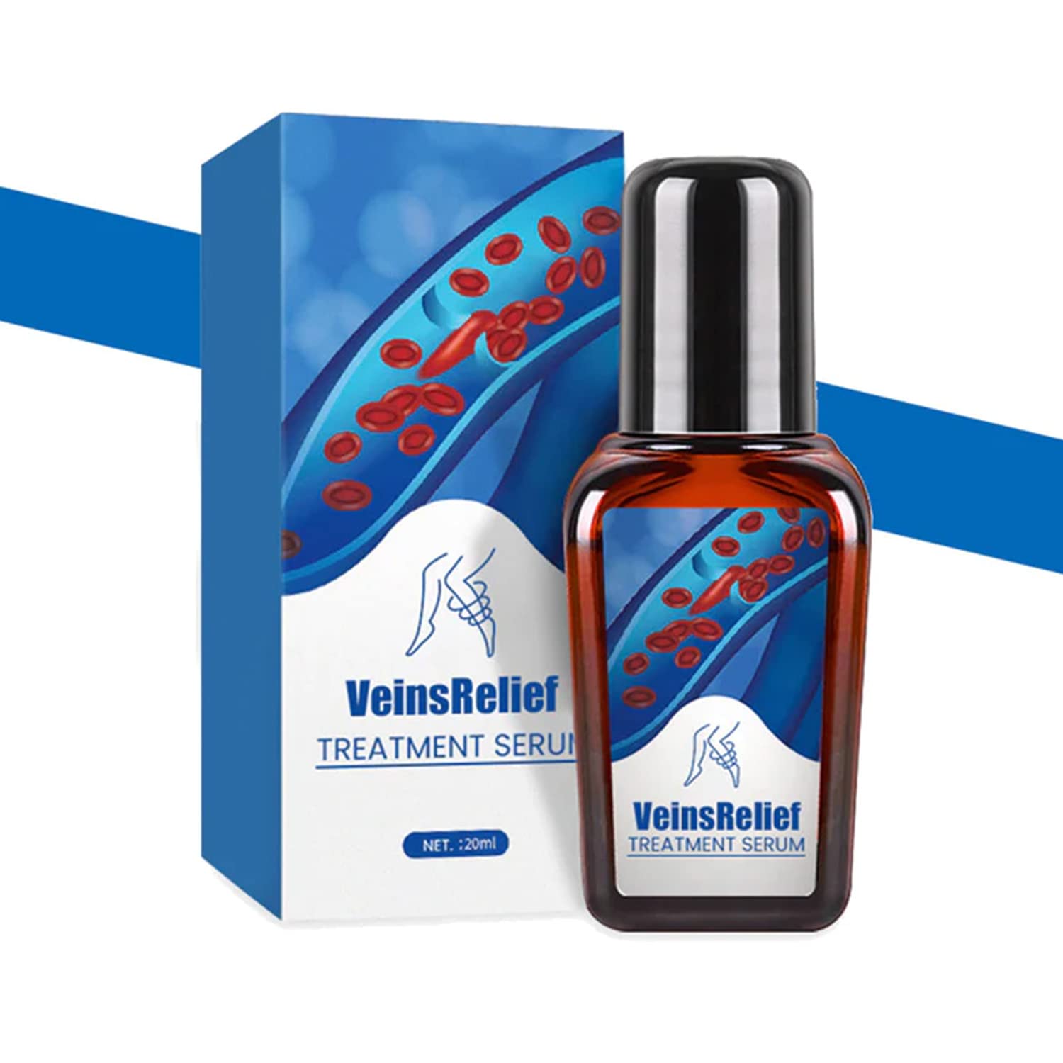Varicose Veins Treatment Serum for Legs - Vein Relief & Circulation Booster | Soothing Anti-Varicose Solution | Doctor-Recommended Leg Care (1PC) | Perfect for Swollen, Aching Legs at Work or Travel
