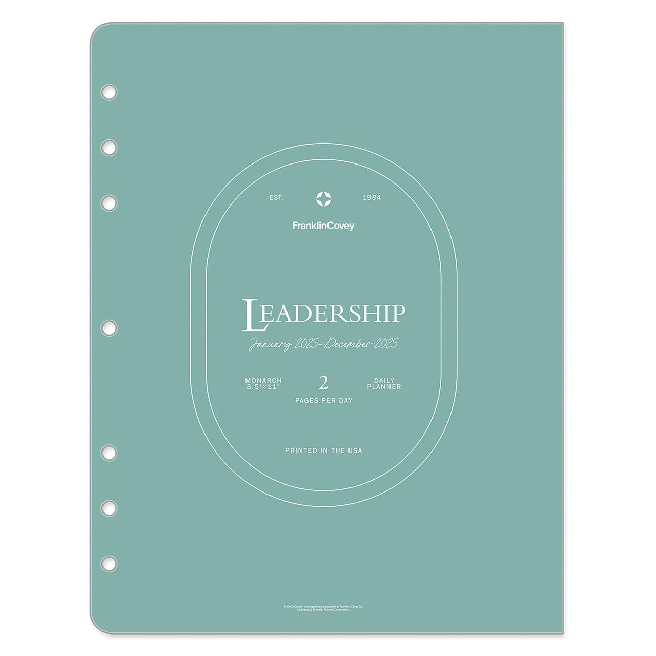 FranklinCovey Monarch Leadership Planner 2025 - Two Page Per Day Ring-Bound Organizer (January to December) | Daily Productivity Journal for Executives, Managers & Professionals | Perfect for Office, Business Meetings & Goal Tracking