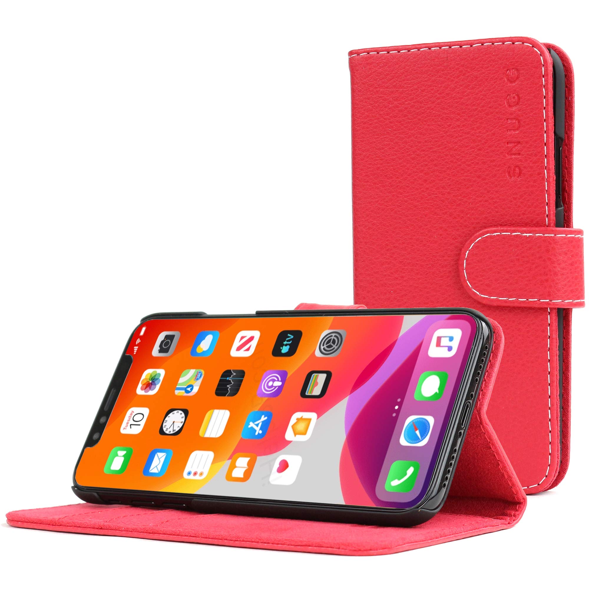 Leather Wallet Case for iPhone 12 Pro Max - 3 Card Slots & Stand - Perfect for Travel & Daily Use