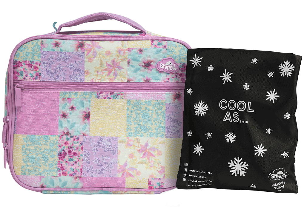 Spencil Insulated Lunch Bag with Chill Pack - Leakproof Thermal Cooler for Work, School & Picnics | Blooming Beauty Floral Design