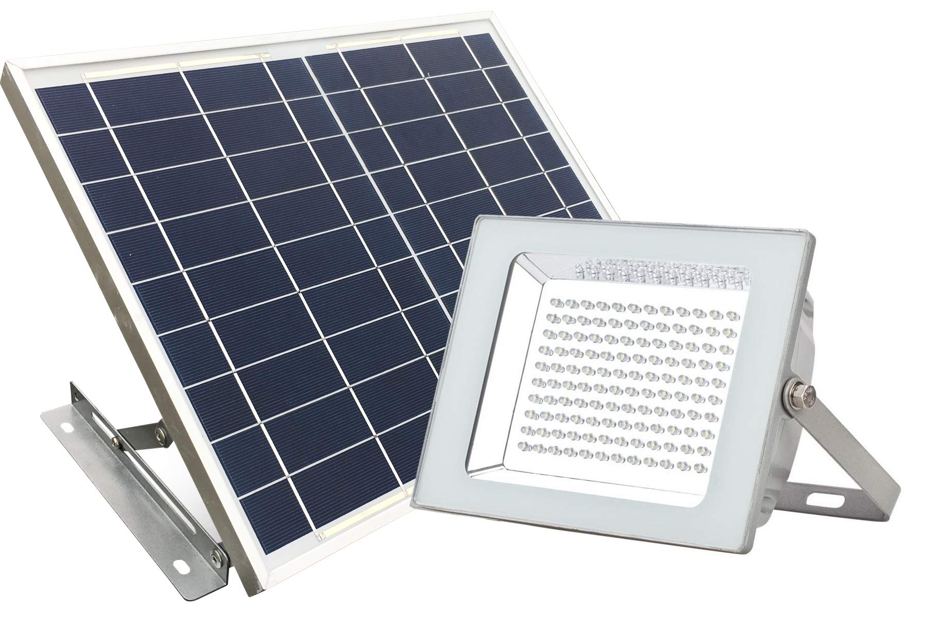 120 LED Solar Flood Lights Outdoor Waterproof - SUNLONG Aluminum Security Lights for Garage, Yard, Parking, Patio | Energy-Efficient Solar Powered Lighting for Driveway, Billboard & Home Security