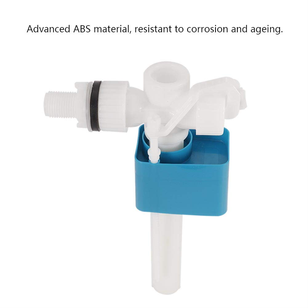 1/2 Inch Brass Side Entry Toilet Inlet Valve - Horizontal Water Inlet for Plastic Pipe Toilet Tanks - Durable Toilet Tank Accessories for Side Entry Toilets (Perfect for Small Bathrooms & Space-Saving Installations)