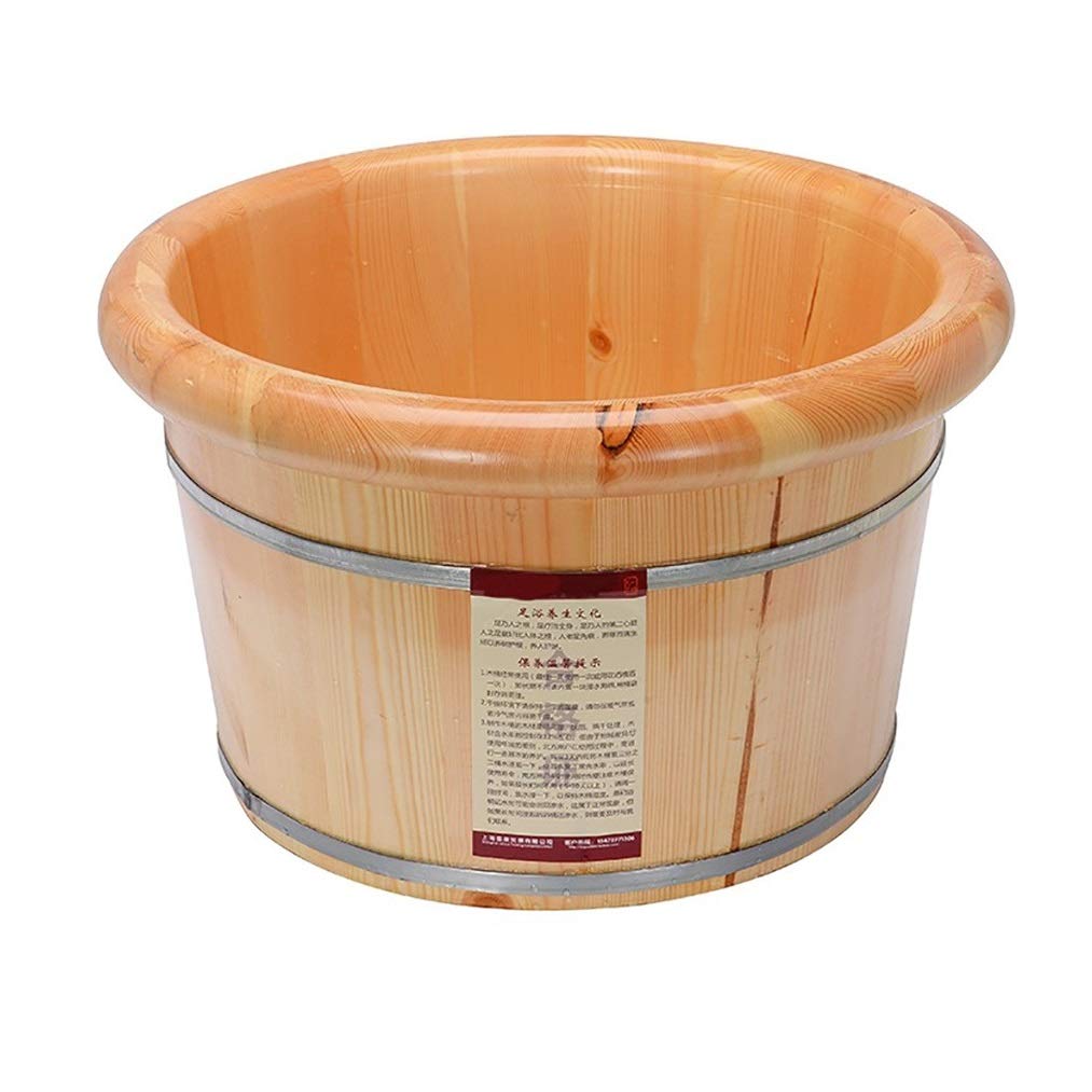 Wooden Foot Soaking Tub for Spa & Relaxation - Home Sauna Bucket with Massage Rollers, Perfect for Foot Bath, Massage, and Sauna Accessories - Ideal for Home Spa, Relaxation, and Self-Care