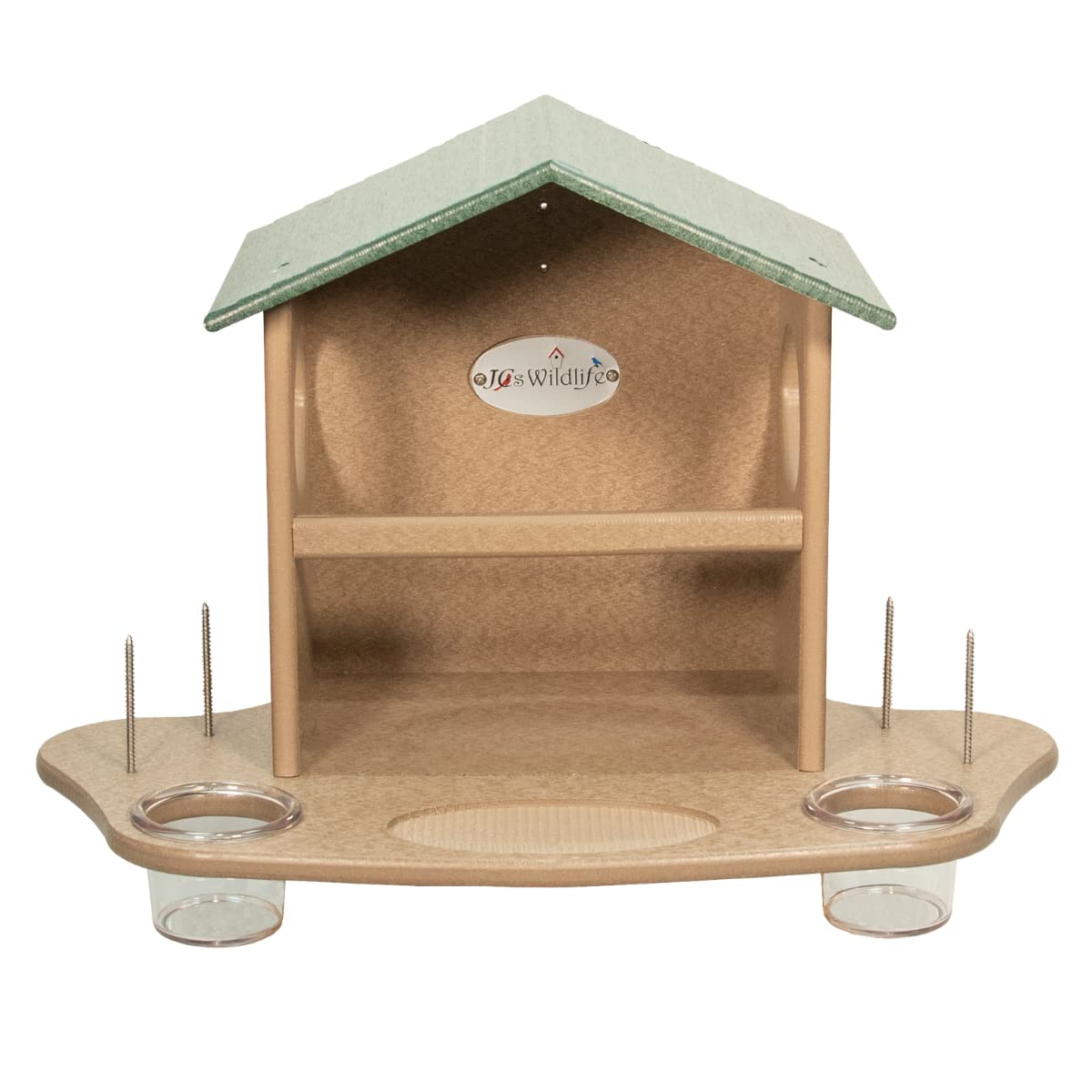 JCs Wildlife Ultimate Large Squirrel Feeder - Durable Squirrel Snack Station for Corn, Peanuts & Treats - USA Made Backyard Squirrel Feeder - Perfect for Wildlife Watching & Outdoor Pet Feeding