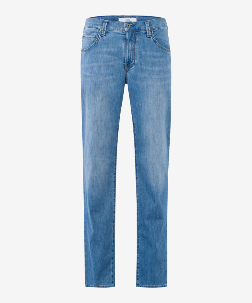 BRAX Ocean Wash Distressed Denim Jeans for Men - Vintage Style Slim Fit Stretch Comfort - Perfect for Casual Wear, Street Style & Everyday Outfits