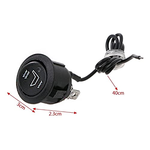 12V Universal 3-Pin Round Heater Rocker Switch - On/Off Control for Motorcycle & Car Seat Accessories - Perfect for Customizing Vehicle Heating Systems & Interior Upgrades