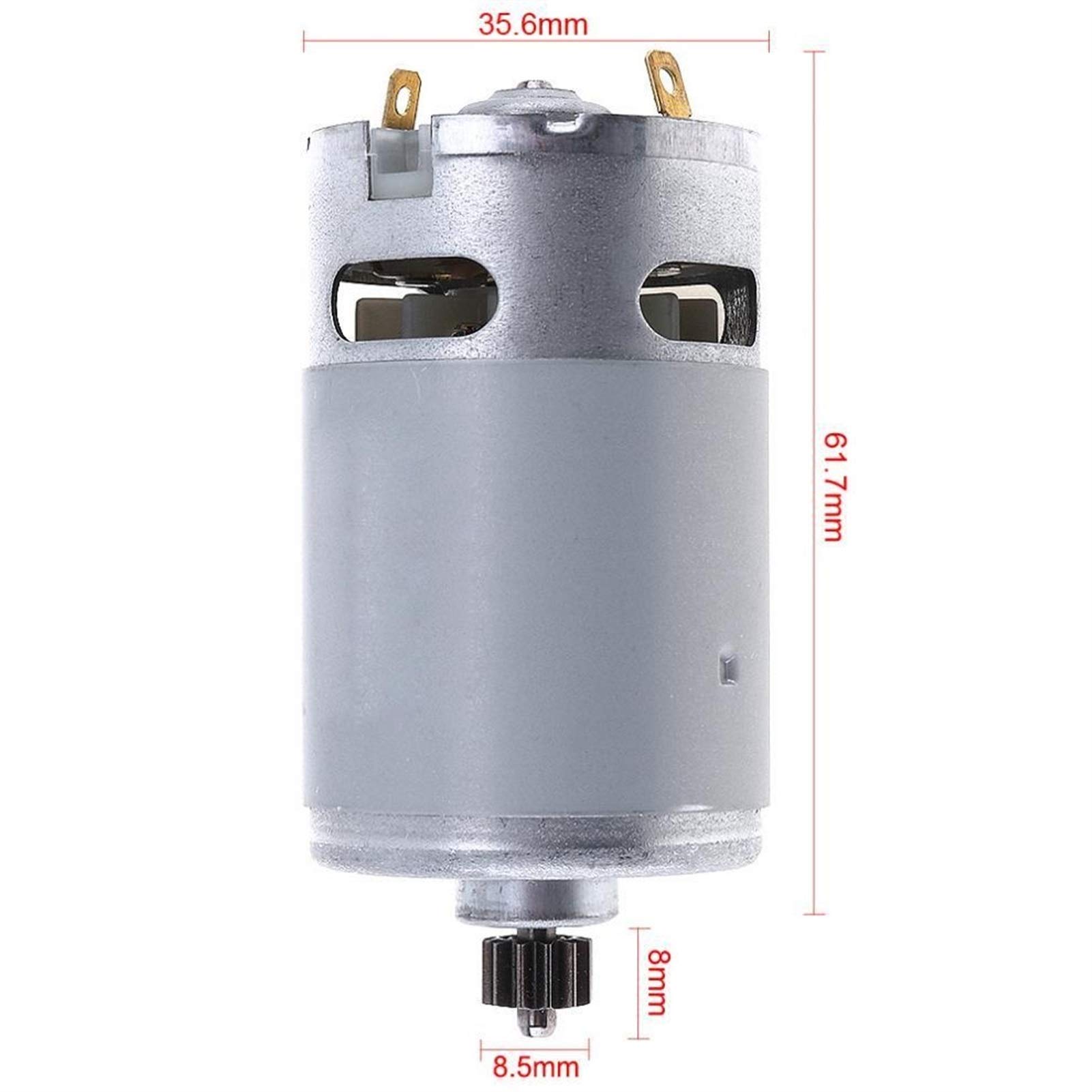 12V-25V 19500 RPM High Torque DC Motor with Two-Speed Gear Box - Durable Electric Drill & Screwdriver Accessory for DIY Projects & Home Repairs (21V 12 Teeth)