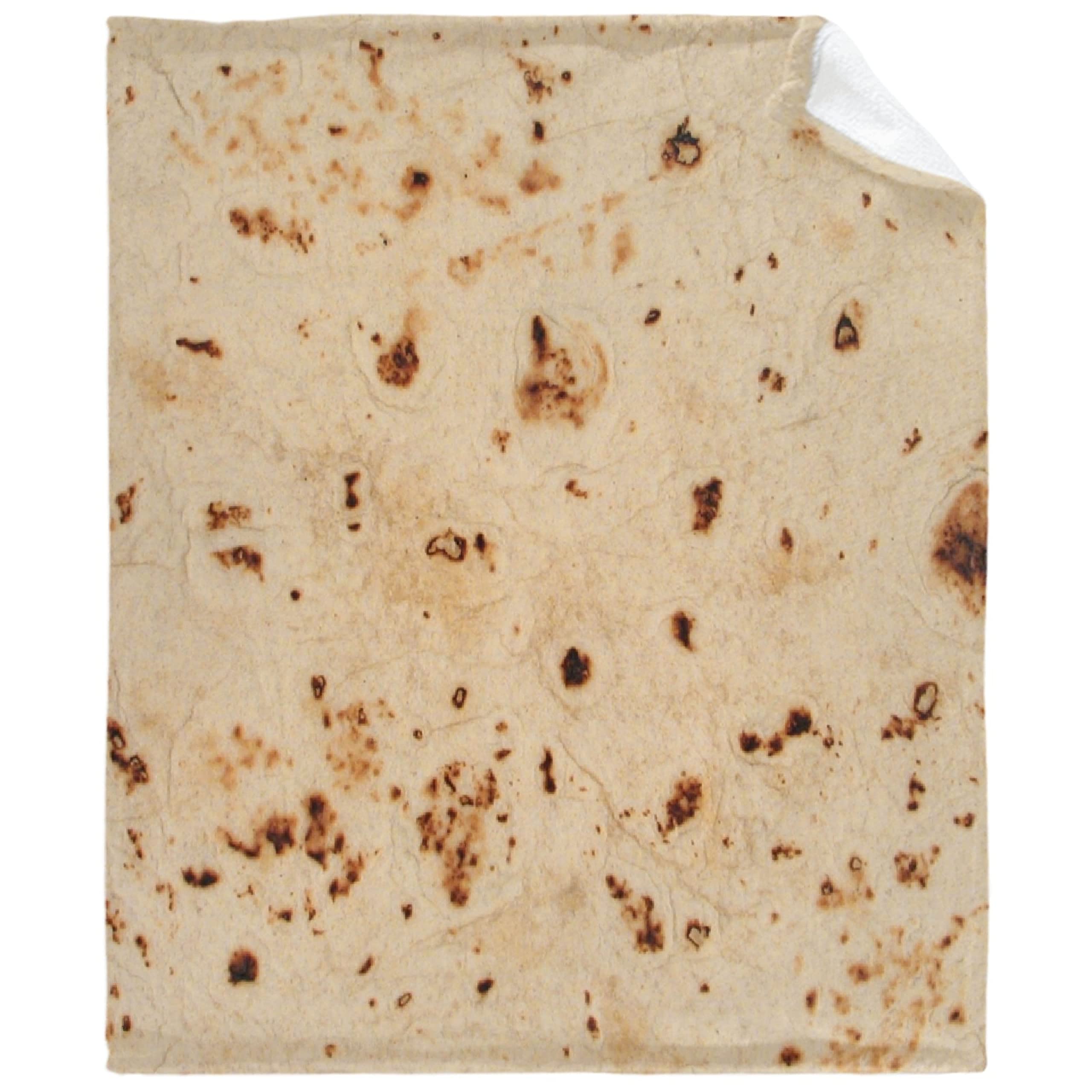 Funny Tortilla Blanket Throw - Ultra Soft Flannel Fleece Blanket 90