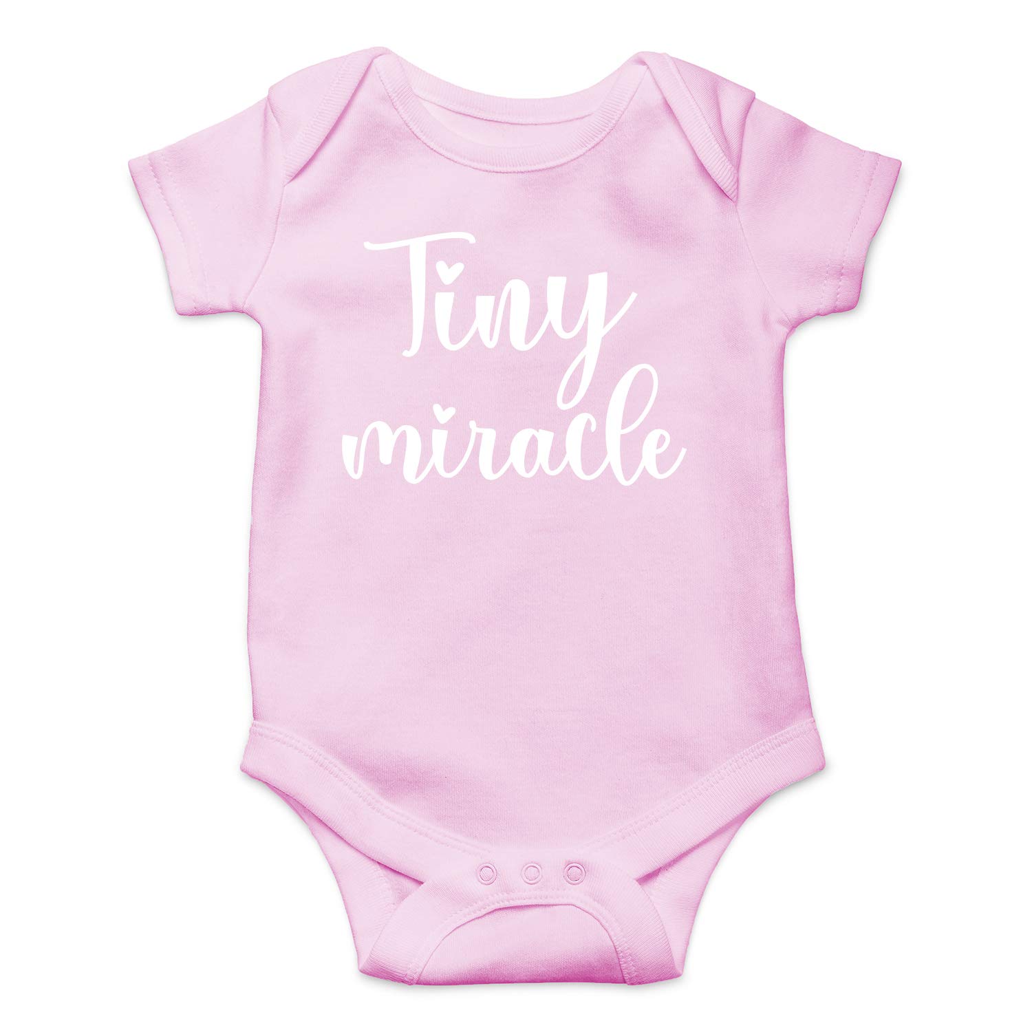 Tiny Miracle Funny Baby Bodysuit - Cute Newborn Outfits for Girls & Boys - Perfect for Photos, Playtime & Special Occasions