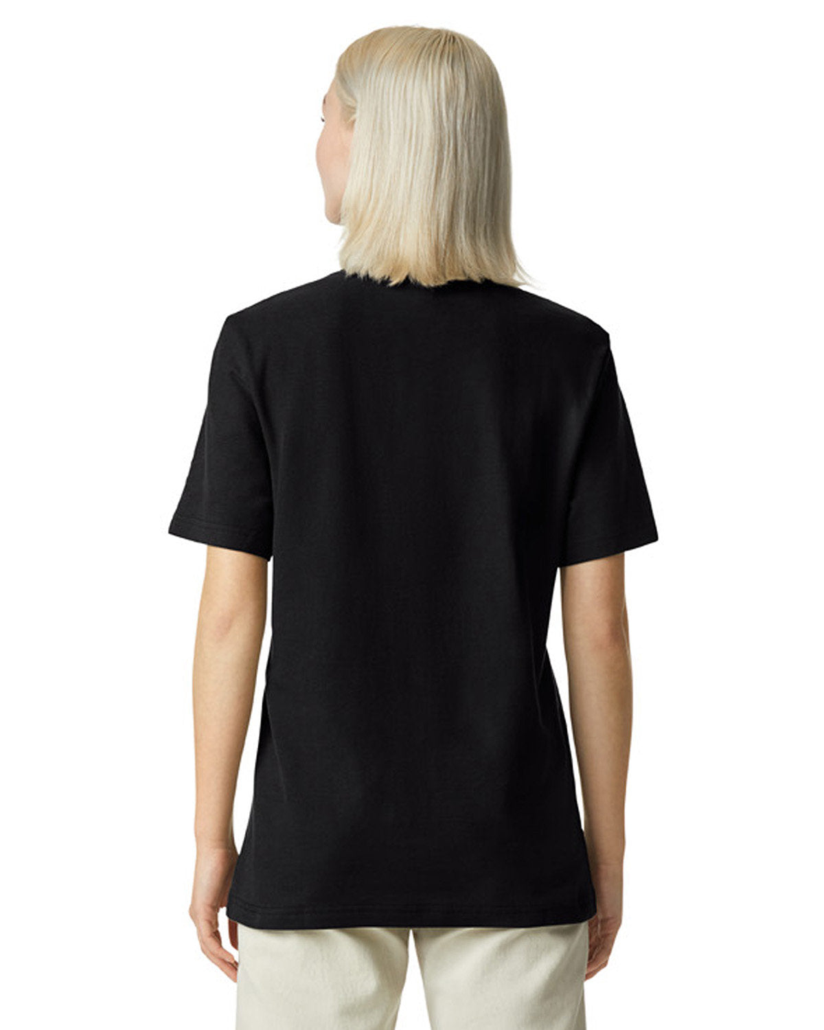 American Apparel 1PQ Unisex Mockneck Pique T-Shirt | Comfortable Cotton Crewneck Tee for Men & Women | Perfect for Casual Wear, Layering & Everyday Outfits