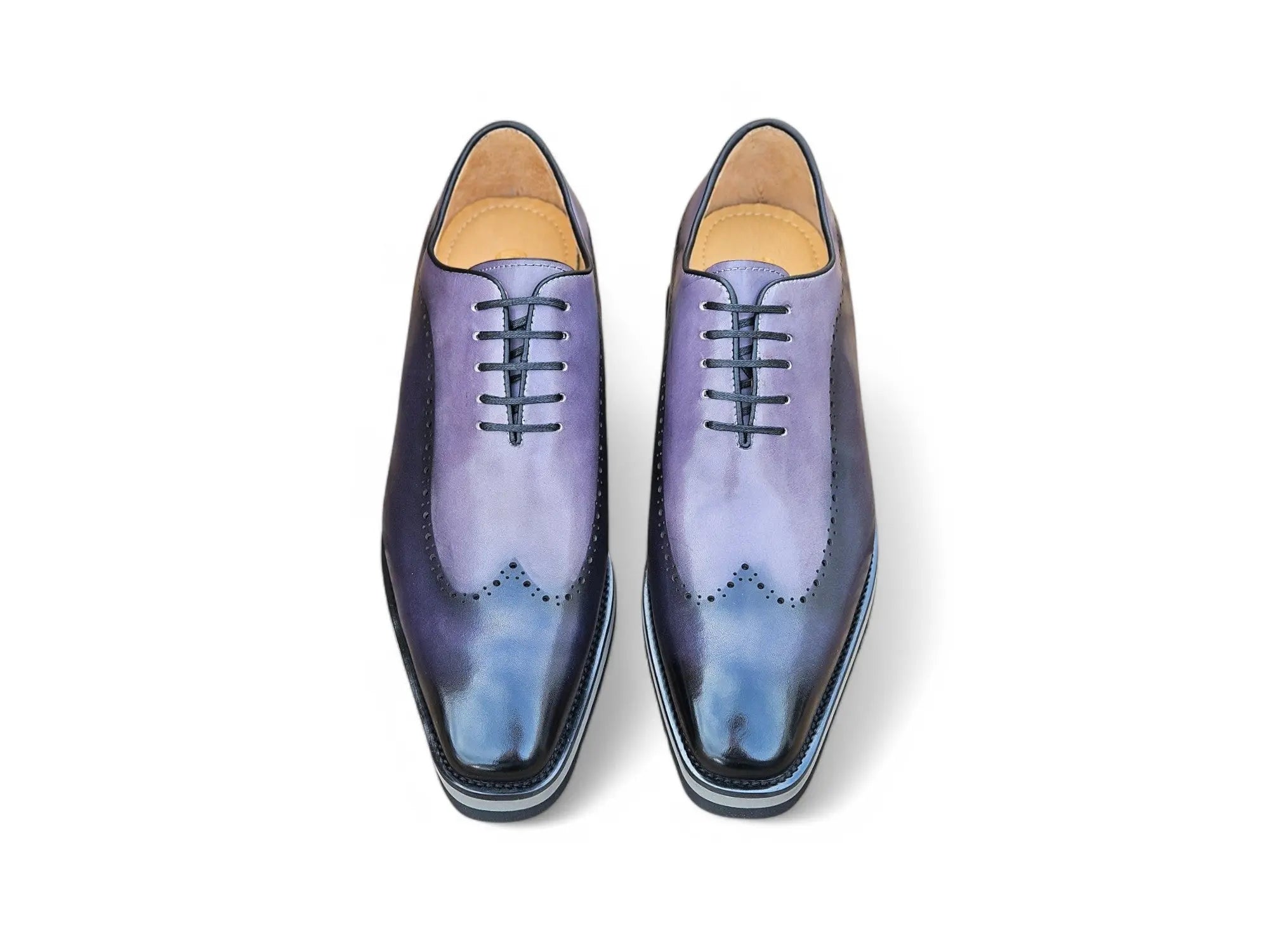 Men's Two-Tone Oxford Dress Shoes with Lightweight Comfort Sole - Perfect for Business, Office & Formal Occasions
