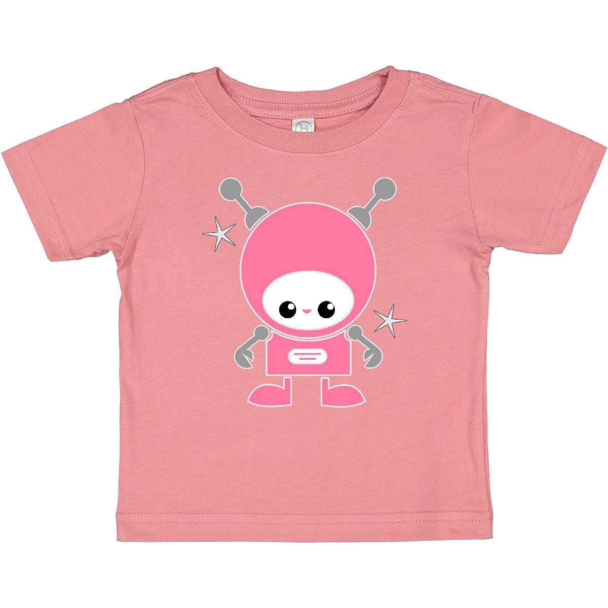 Inktastic Space Robot Girl Astronaut Baby T-Shirt - Cute Astronaut Graphic Tee for Toddlers & Infants - Perfect for Space-Themed Birthday Parties & Science Events