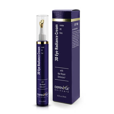 DefenAge 3D Eye Radiance Cream - Anti-Aging Eye Treatment for Dark Circles & Wrinkles - Hydrating & Firming Under Eye Cream for Women & Men - Perfect for Night & Day Use