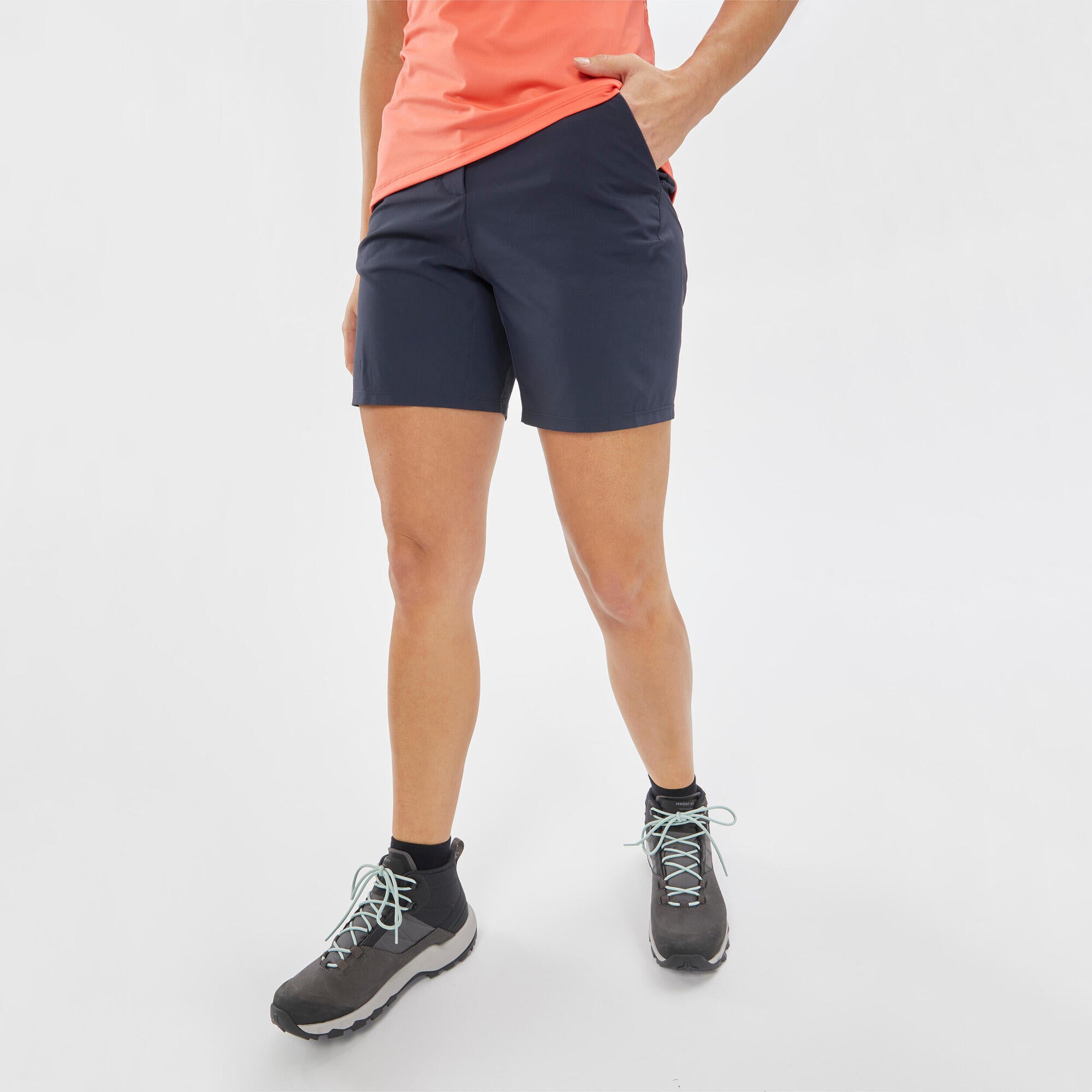 Quechua Women's MH100 Hiking Shorts - Lightweight Quick-Dry Outdoor Shorts for Hiking, Camping & Travel - Perfect for Summer Adventures & Trail Running