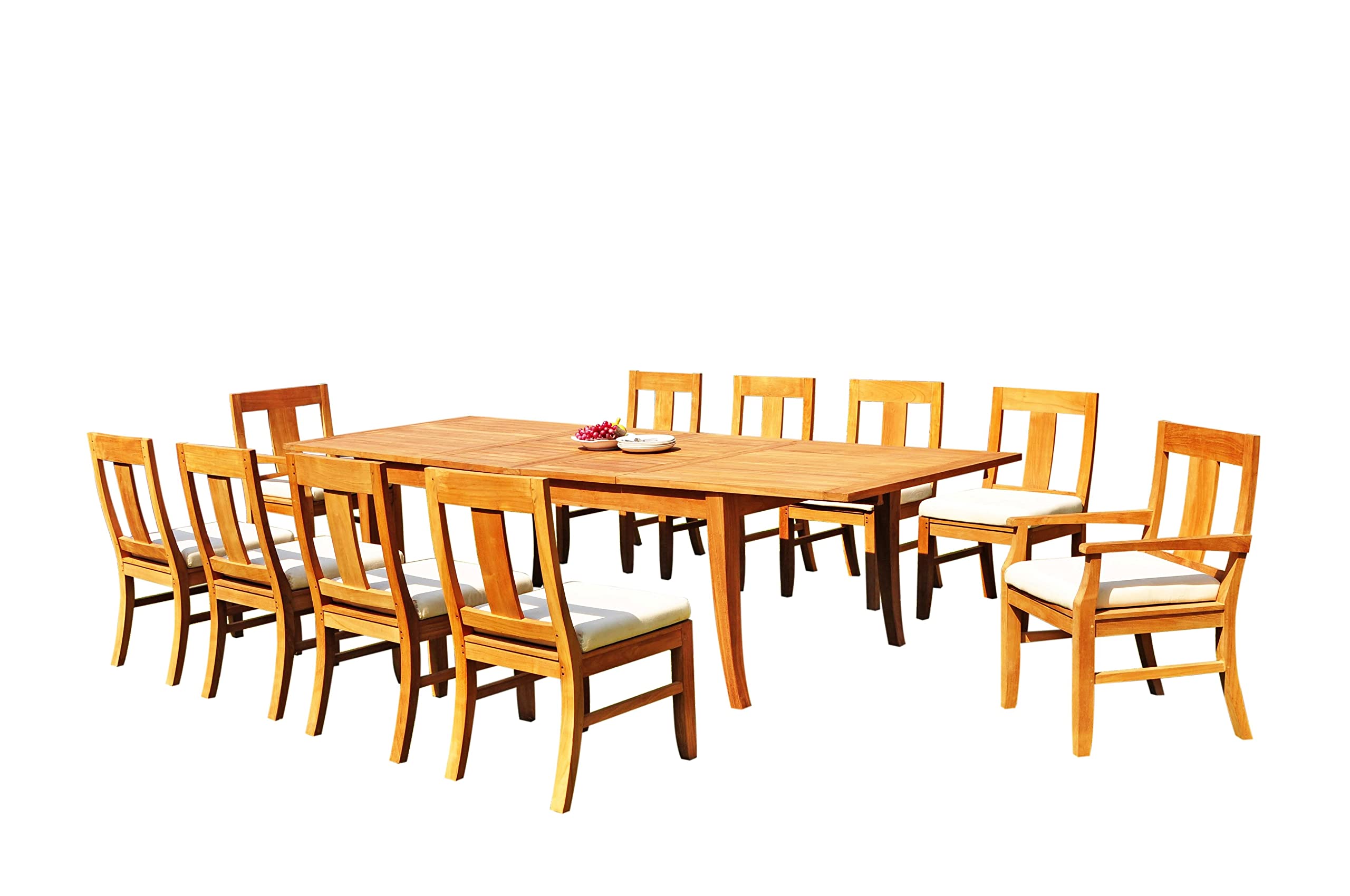 Premium 11-Piece Outdoor Teak Dining Set - 122