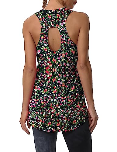 Backless-small Black Flower