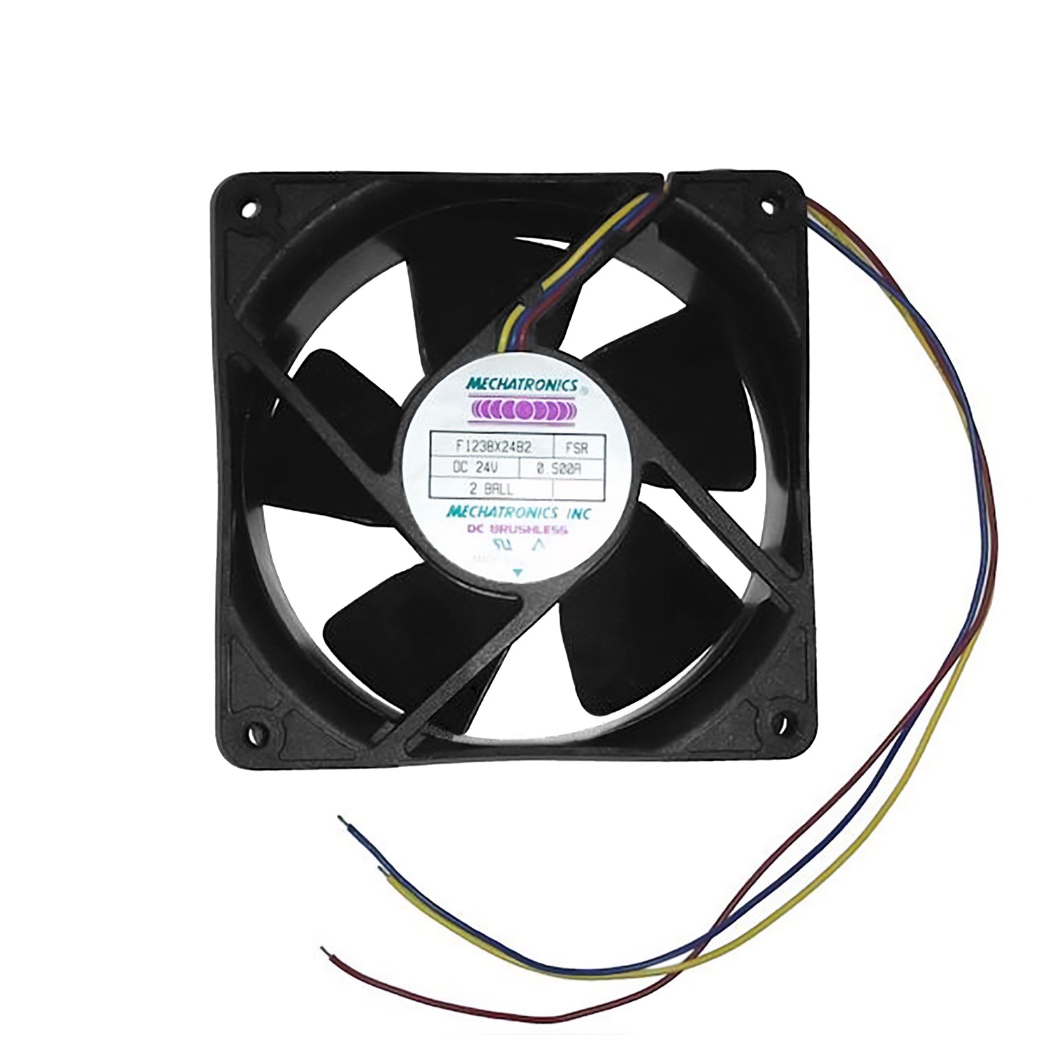 120x120x38mm 24V DC Mechatronics Cooling Fan with Rotor Lock Alarm - F1238X24B2 FSR - Perfect for Server Racks, Industrial Equipment & HVAC Systems