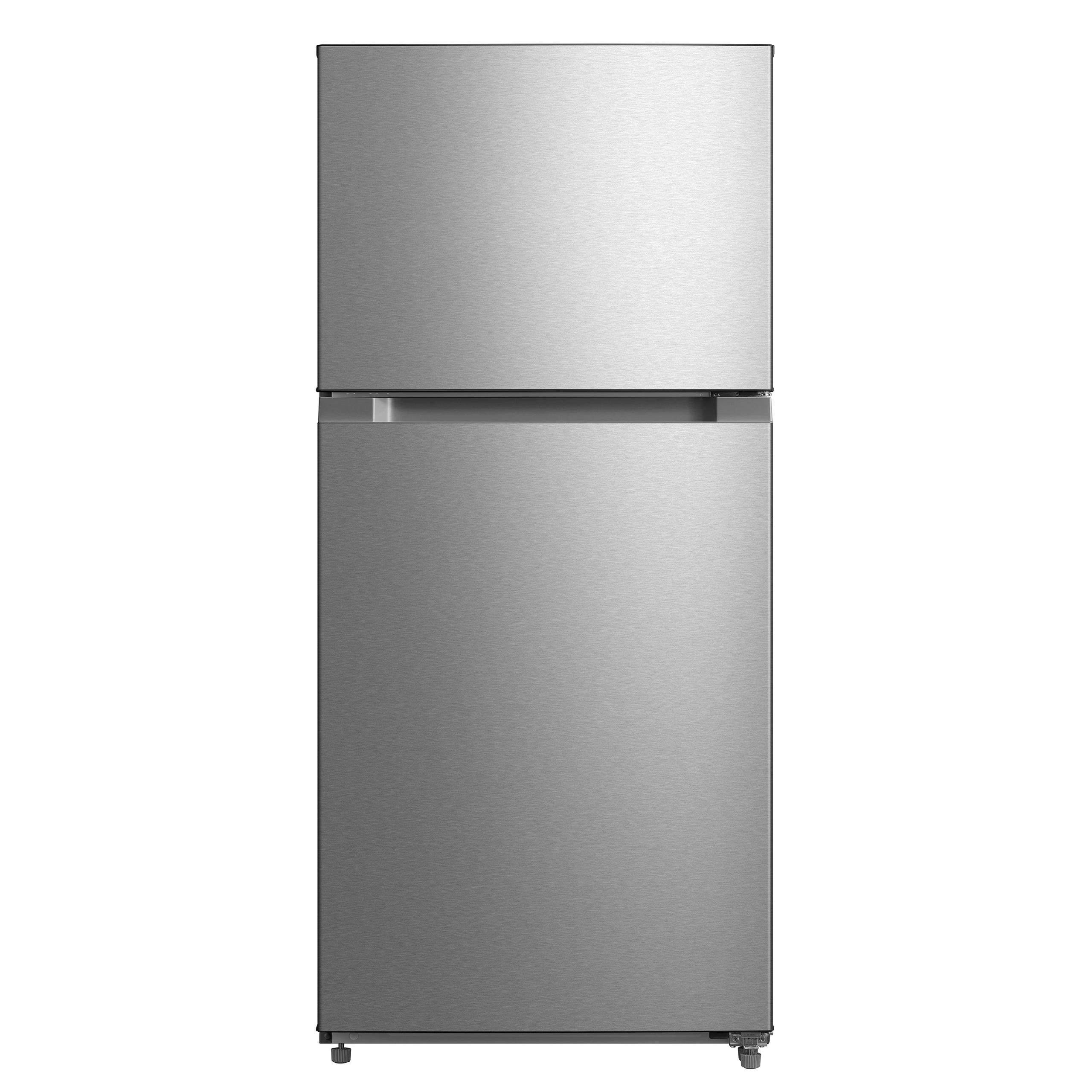 Avanti FF14D3S4 14.2 Cu. Ft. Frost-Free Top Freezer Refrigerator in Stainless Steel - Perfect for Kitchens, Apartments & Small Spaces