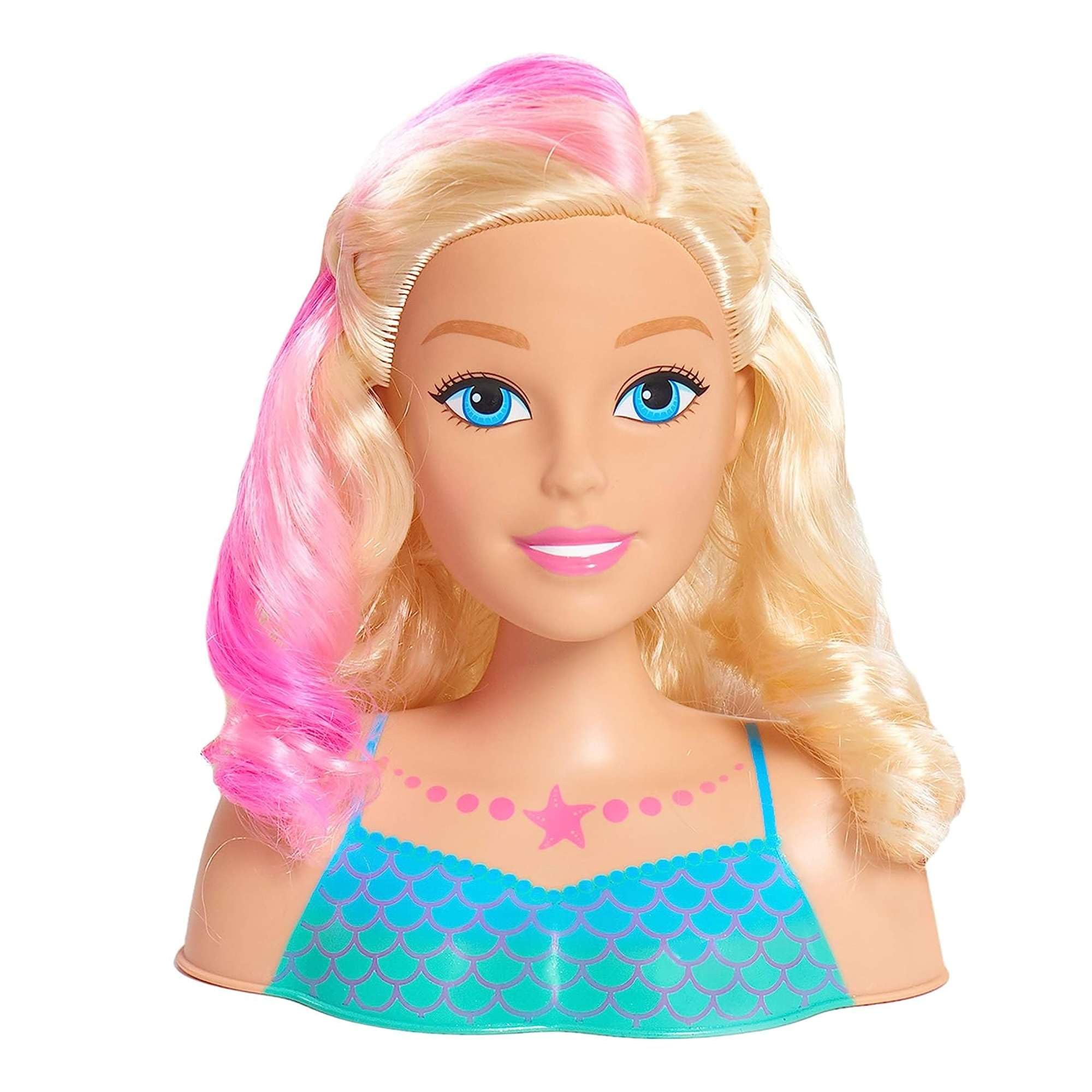 Barbie JP Dreamtopia Mermaid Styling Head with 22 Hair Styling Accessories - Perfect for Pretend Play, Birthday Gifts & Creative Hair Styling Fun