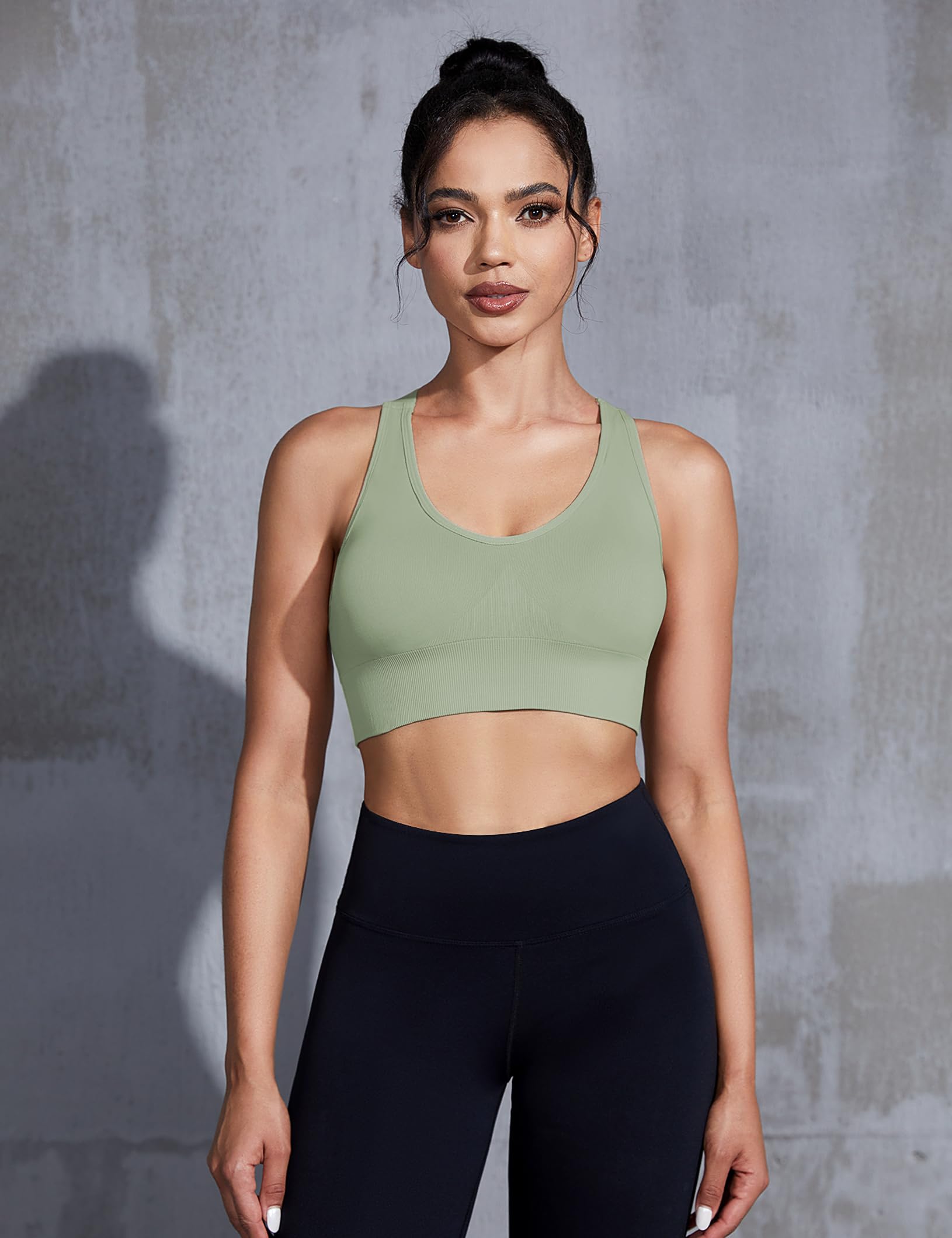 Sykooria Women's High Impact Sports Bra - Running, Yoga, Gym Workout