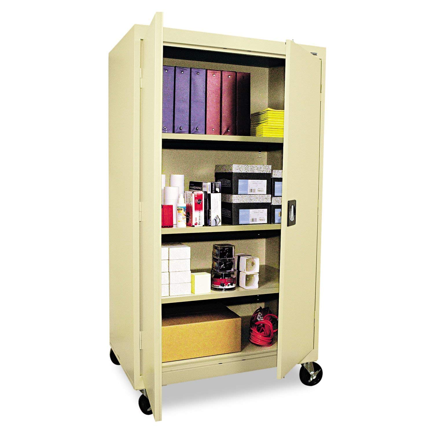 Secure Locking Storage Cabinet - Heavy Duty Metal Cabinet for Home, Office & Garage Organization - Ideal for Tools, Documents & Supplies Storage