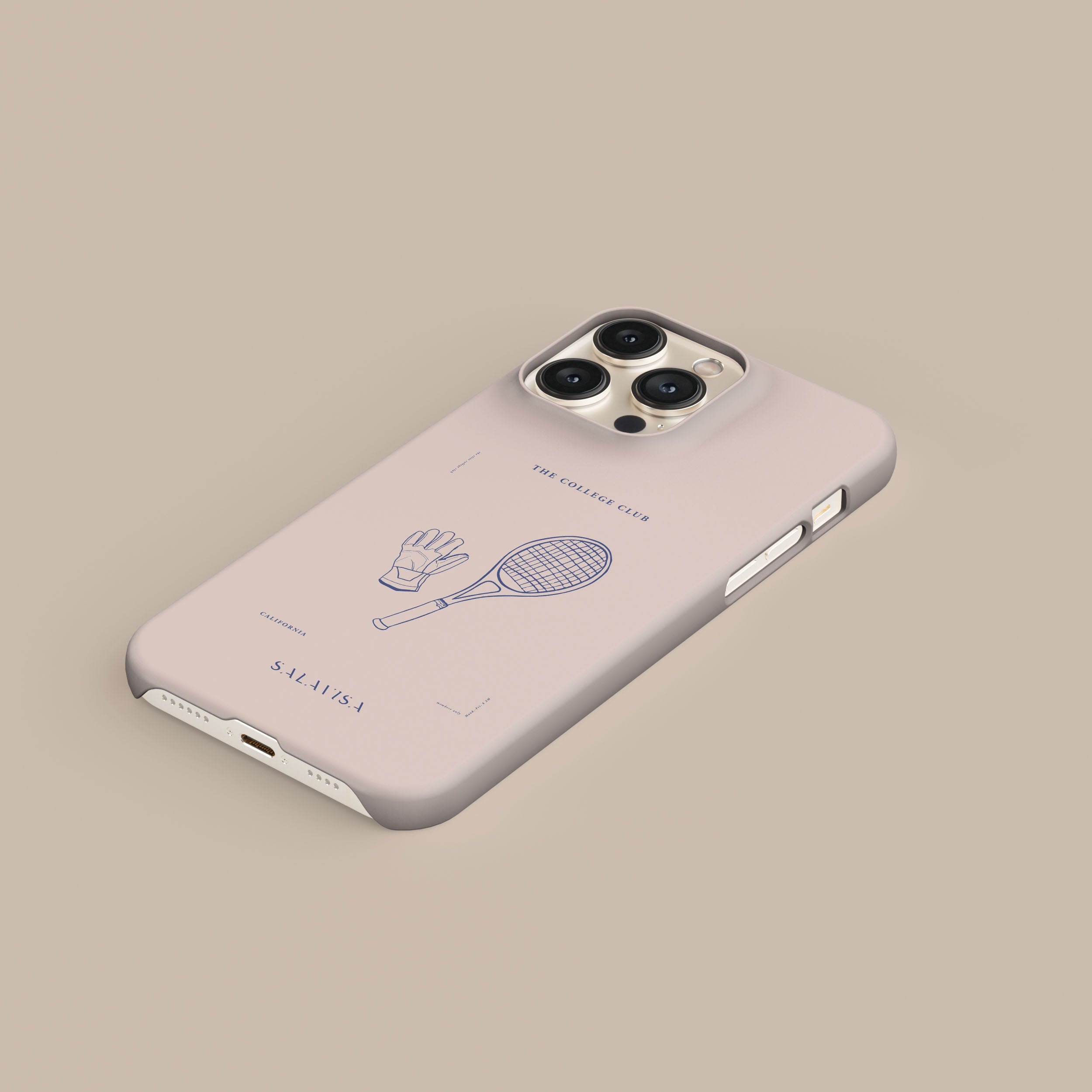 Pink College Phone Case - Trendy Protective Cover for iPhone & Samsung - Perfect for Students, Back to School & Everyday Use