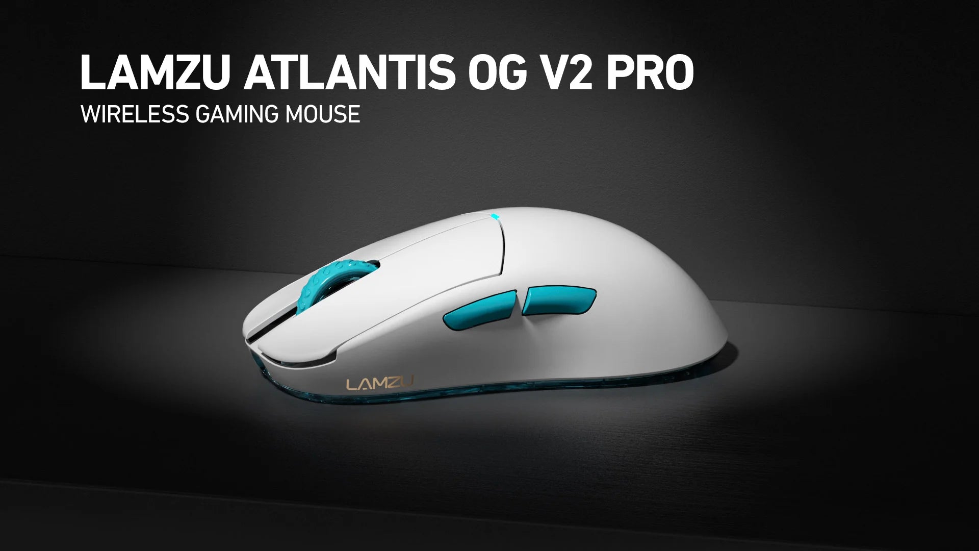 Lamzu Atlantis OG V2 Pro Wireless Gaming Mouse - 4K Compatible, Lightweight Ergonomic Design, Matcha Green - Perfect for FPS, MOBA & Esports Gaming