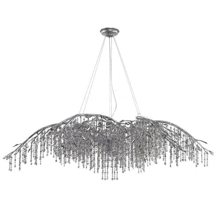 Elegant Autumn Twilight Chandelier - Modern Crystal Ceiling Light Fixture for Dining Room, Bedroom & Living Room Decor