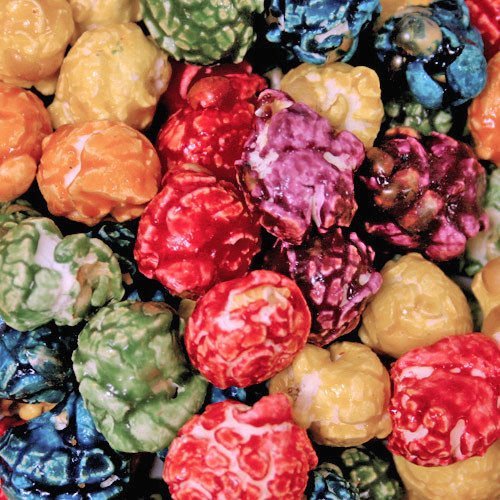 Rainbow Popcorn - Colorful Candy Coated Party Snack (7 oz) | Made in USA | Perfect for Birthday Parties, Movie Nights & Festive Events | HR Poppin' Snacks